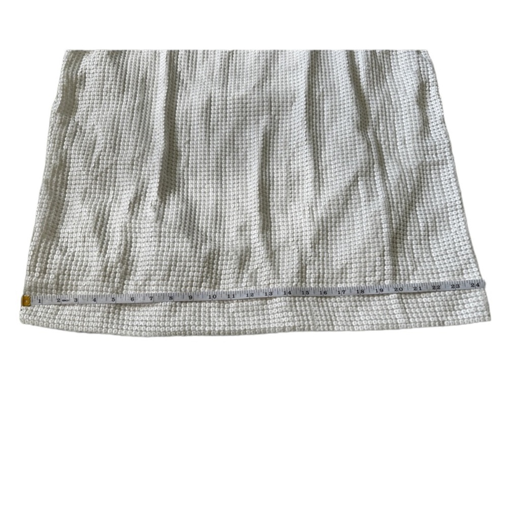 Anthropologie Let Me Be Sequin Mini Dress Women’s Size XL. White, NWT - Picture 4 of 14